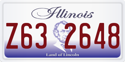 IL license plate Z632648
