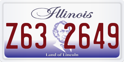 IL license plate Z632649