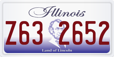IL license plate Z632652