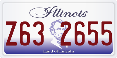 IL license plate Z632655