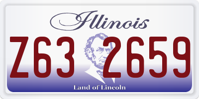IL license plate Z632659