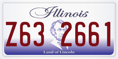 IL license plate Z632661
