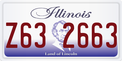 IL license plate Z632663