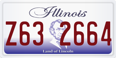 IL license plate Z632664