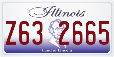 IL license plate Z632665