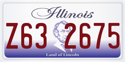 IL license plate Z632675