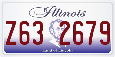 IL license plate Z632679