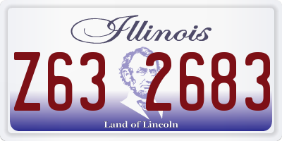 IL license plate Z632683
