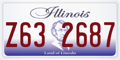 IL license plate Z632687