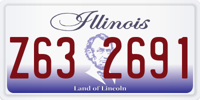IL license plate Z632691