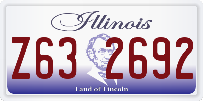 IL license plate Z632692
