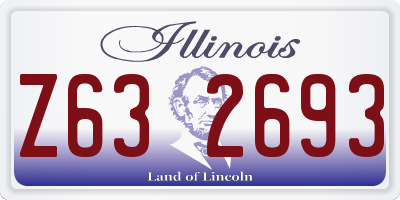 IL license plate Z632693