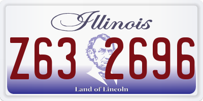 IL license plate Z632696