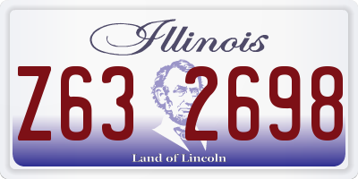 IL license plate Z632698