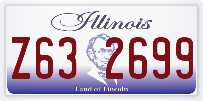 IL license plate Z632699