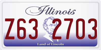 IL license plate Z632703