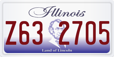 IL license plate Z632705