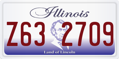 IL license plate Z632709