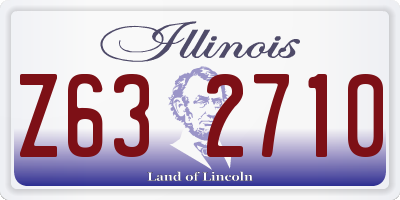 IL license plate Z632710
