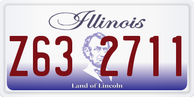 IL license plate Z632711