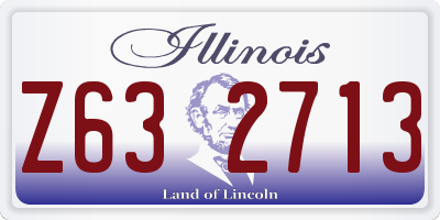 IL license plate Z632713