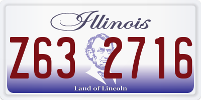 IL license plate Z632716