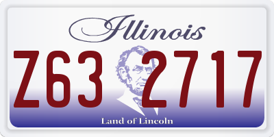 IL license plate Z632717