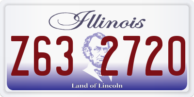 IL license plate Z632720