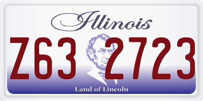 IL license plate Z632723