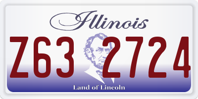 IL license plate Z632724