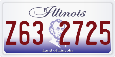 IL license plate Z632725