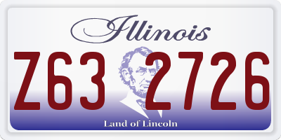IL license plate Z632726