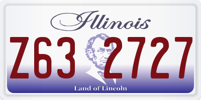 IL license plate Z632727