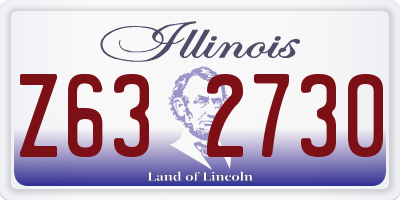 IL license plate Z632730