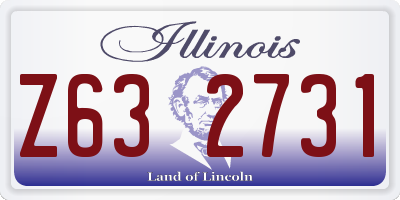 IL license plate Z632731