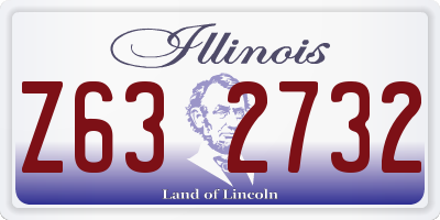 IL license plate Z632732