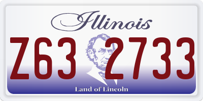 IL license plate Z632733