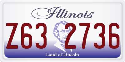 IL license plate Z632736