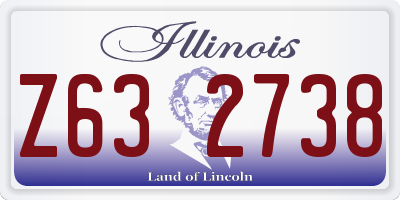 IL license plate Z632738