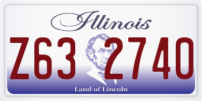 IL license plate Z632740
