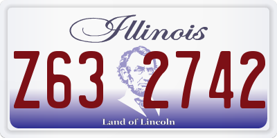 IL license plate Z632742