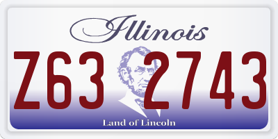 IL license plate Z632743