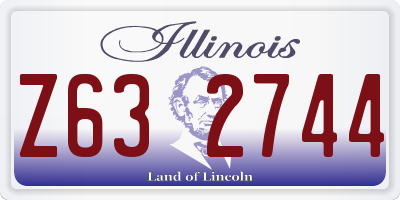IL license plate Z632744