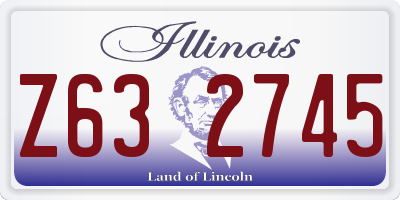 IL license plate Z632745