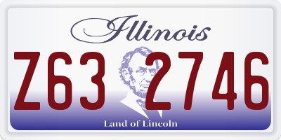 IL license plate Z632746