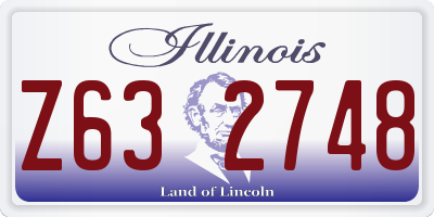 IL license plate Z632748