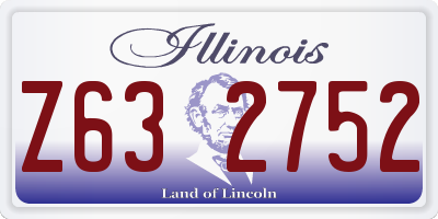 IL license plate Z632752