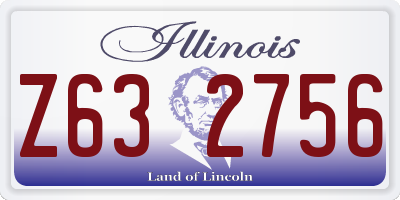 IL license plate Z632756