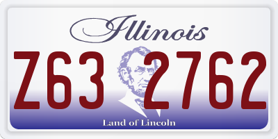 IL license plate Z632762