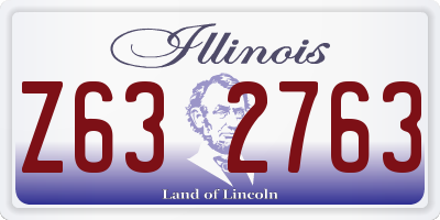IL license plate Z632763